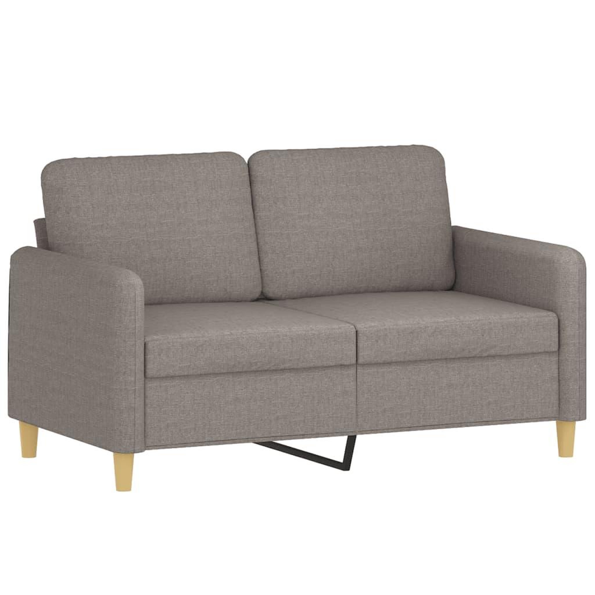 Voir la diapositive 3 : VIDAXL Ensemble de canapes 2 pcs avec coussins Taupe Tissu