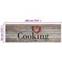 Voir la diapositive 5 : VIDAXL Tapis de cuisine lavable impression cuisine gris 60x180 cm