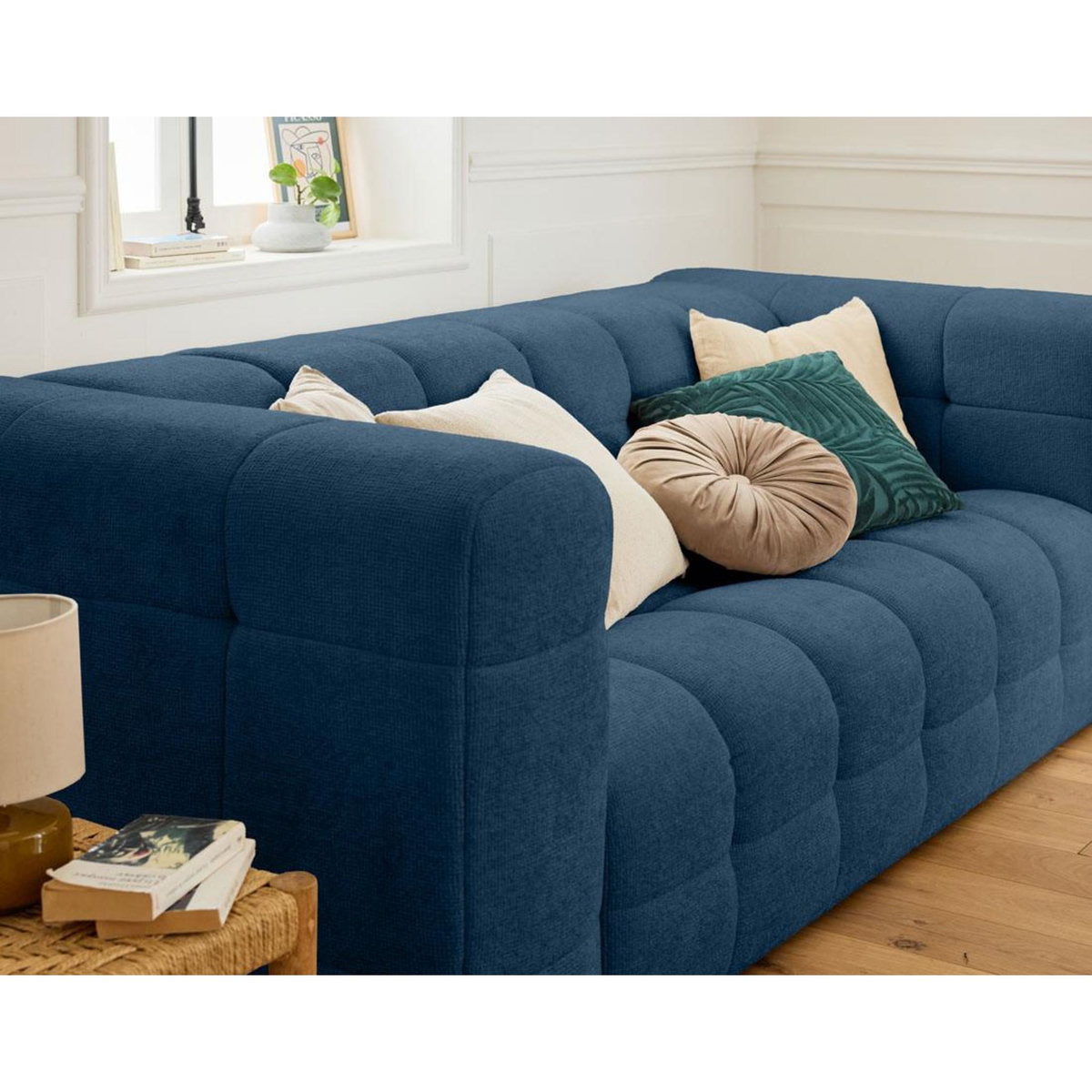 LISA DESIGN Suzano - canapé 3 places - en tissu texturé