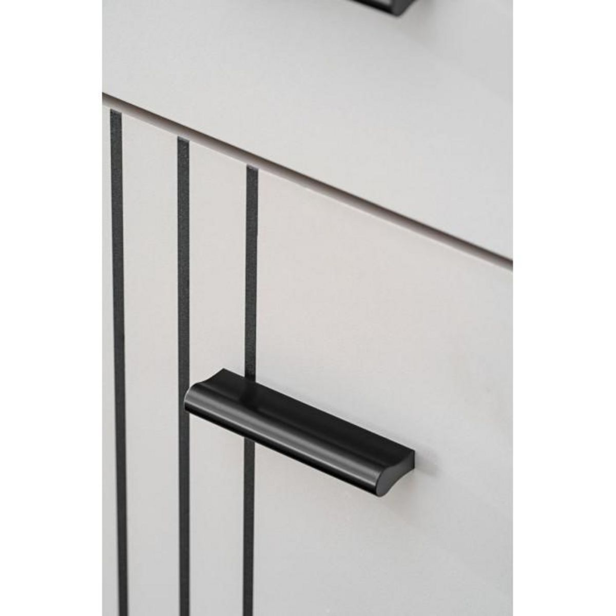 Paris Prix Meuble de Rangement  Hugo  96cm Gris & Noir