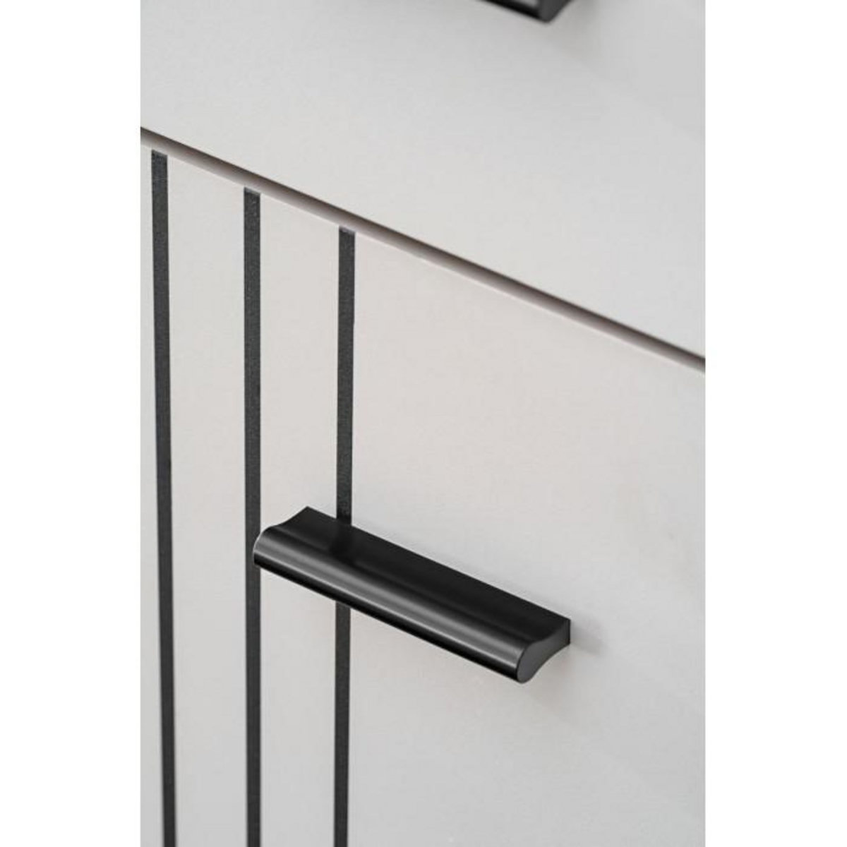 Paris Prix Meuble de Rangement  Hugo  96cm Gris & Noir