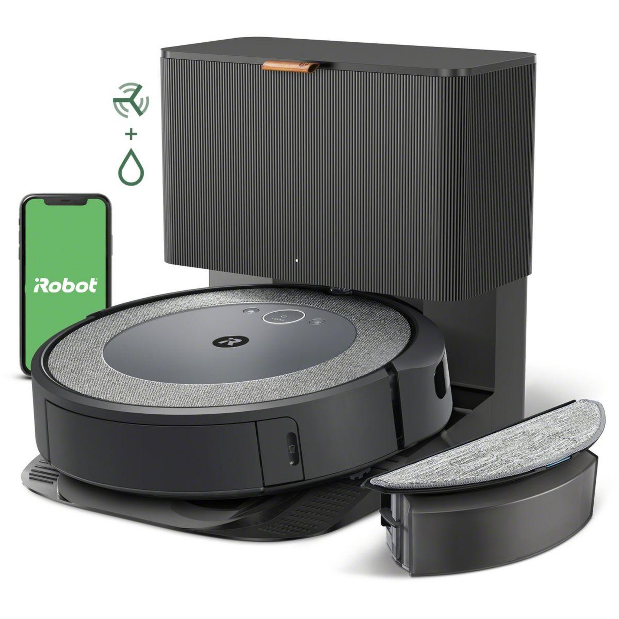 Voir la diapositive 1 : IROBOT Aspirateur robot Roomba Combo i5+