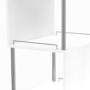 Voir la diapositive 5 : ID MARKET Table haute de bar bistrot KARL 2 personnes blanc