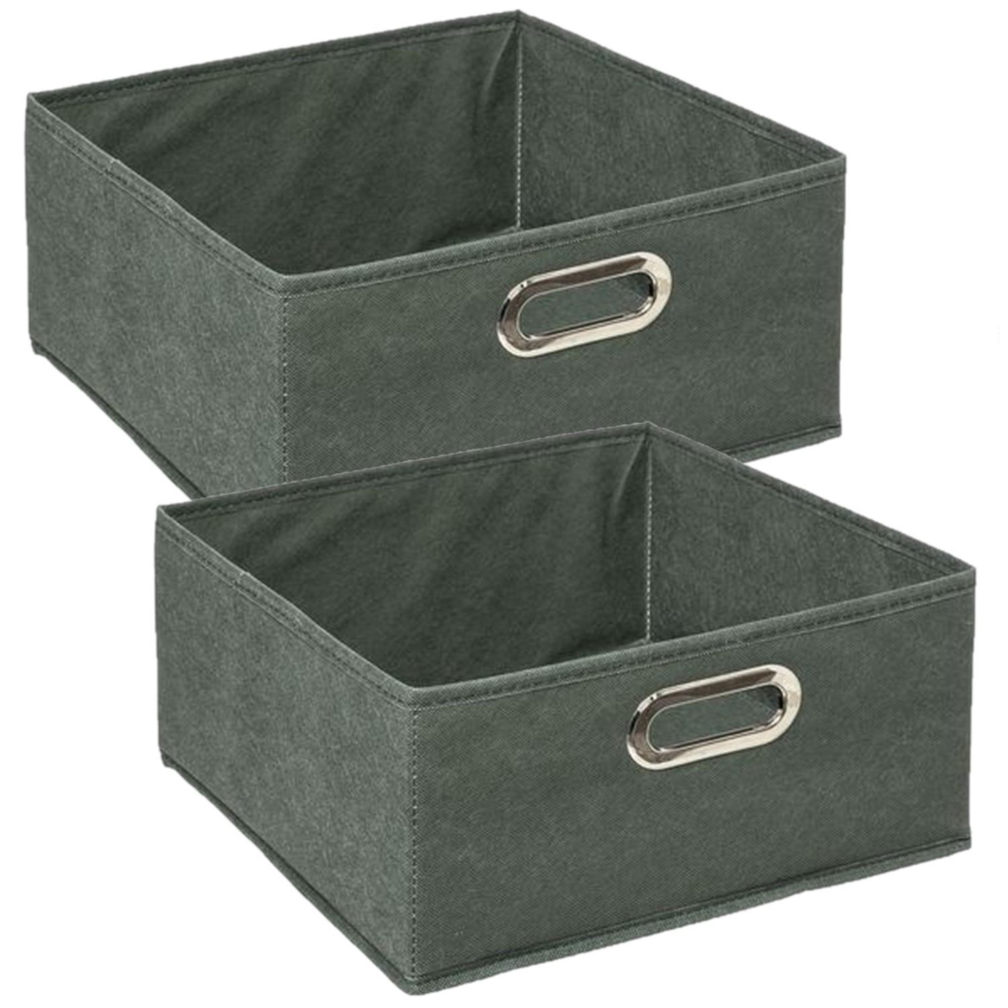 Voir la diapositive 1 : TOILINUX Lot de 2 Boites de rangement en tissu