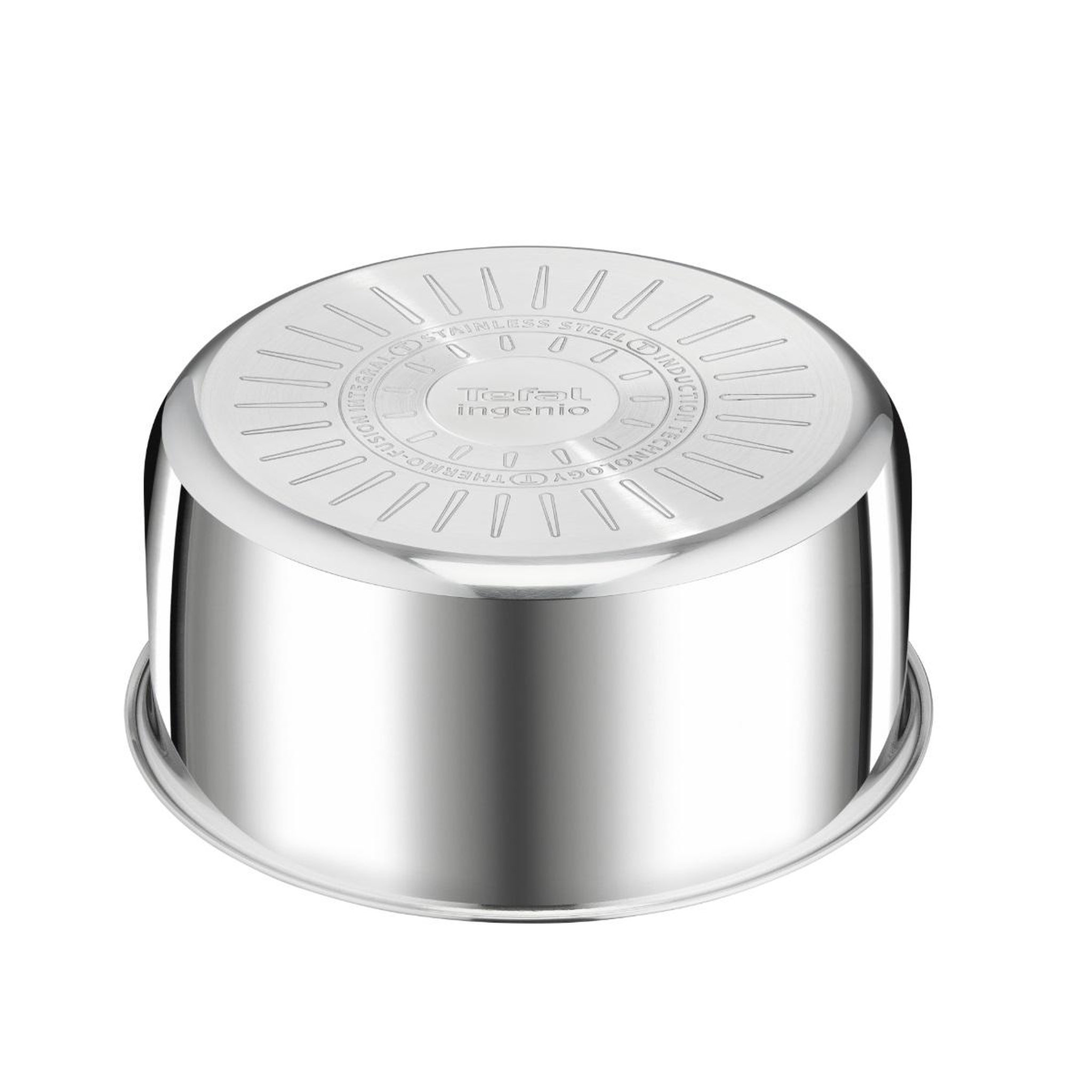 Voir la diapositive 3 : TEFAL Casserole acier inoxydable 16 cm gris - L8982804