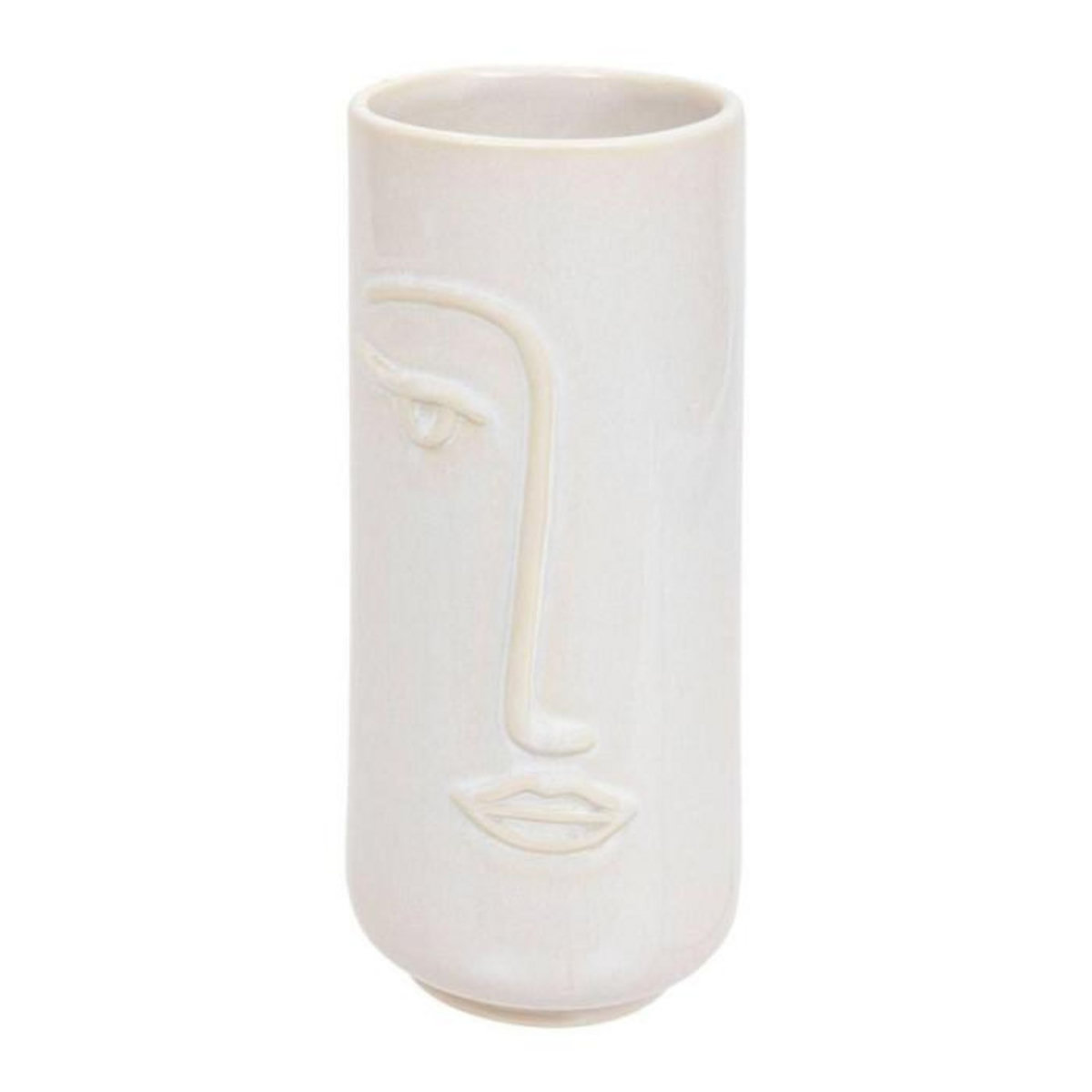 ATMOSPHERA Vase Déco Visage  Soleya  25cm Blanc