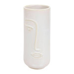 ATMOSPHERA Vase Déco Visage  Soleya  25cm Blanc