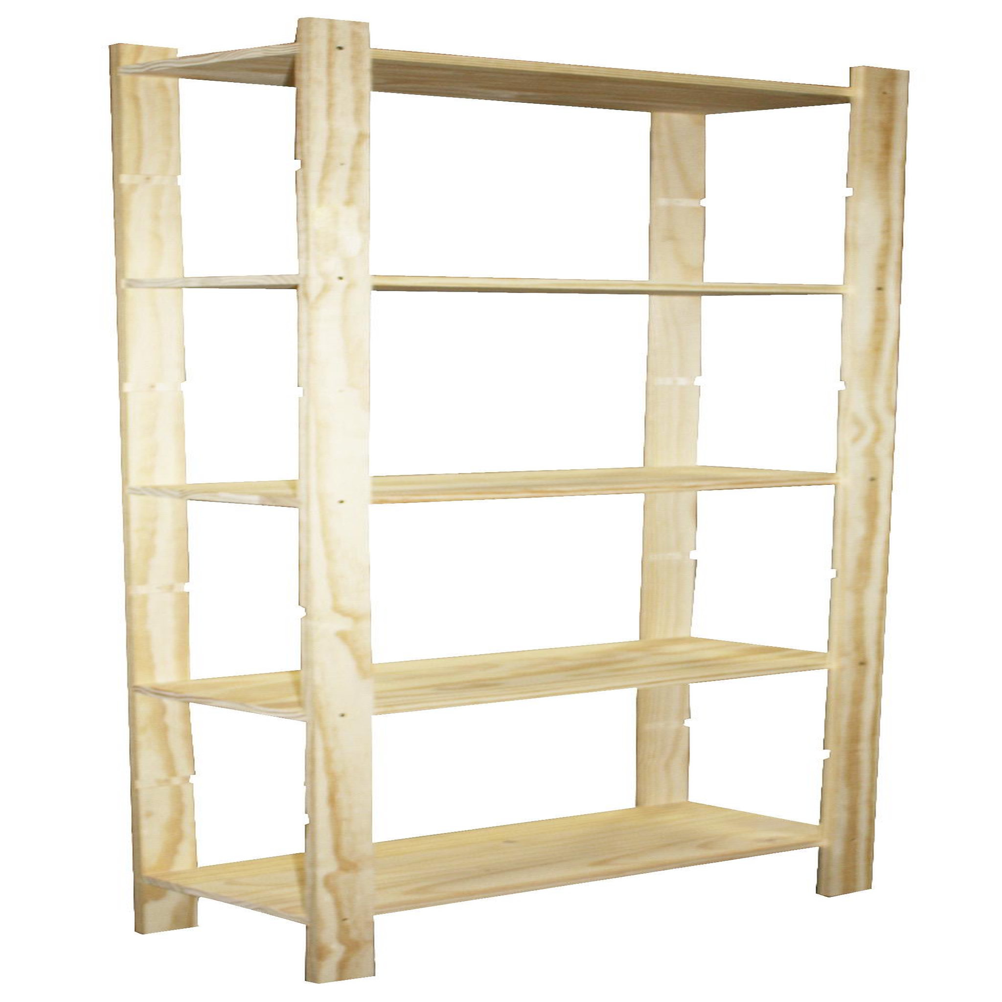 CENTRALE BRICO Etagère Pin, 5 tablettes , l.65 x P.28 x H.170 cm