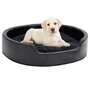 Voir la diapositive 1 : VIDAXL Lit pour chiens Noir 79x70x19 cm Peluche et similicuir