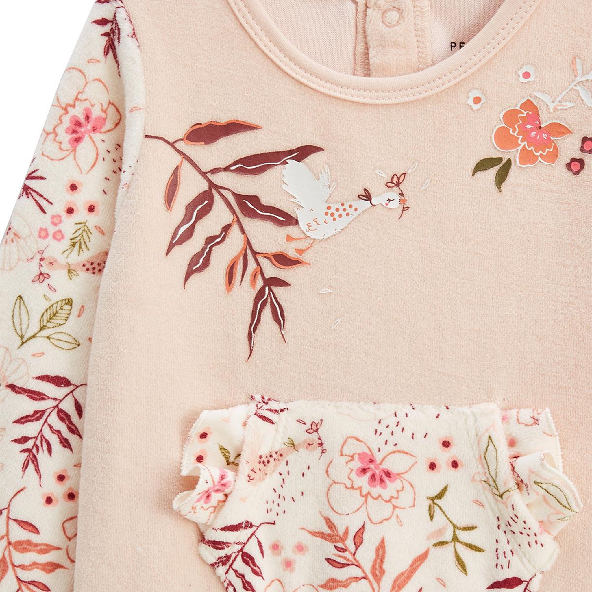 Voir la diapositive 3 : Petit BÃ©guin Pyjama bébé en velours manouk