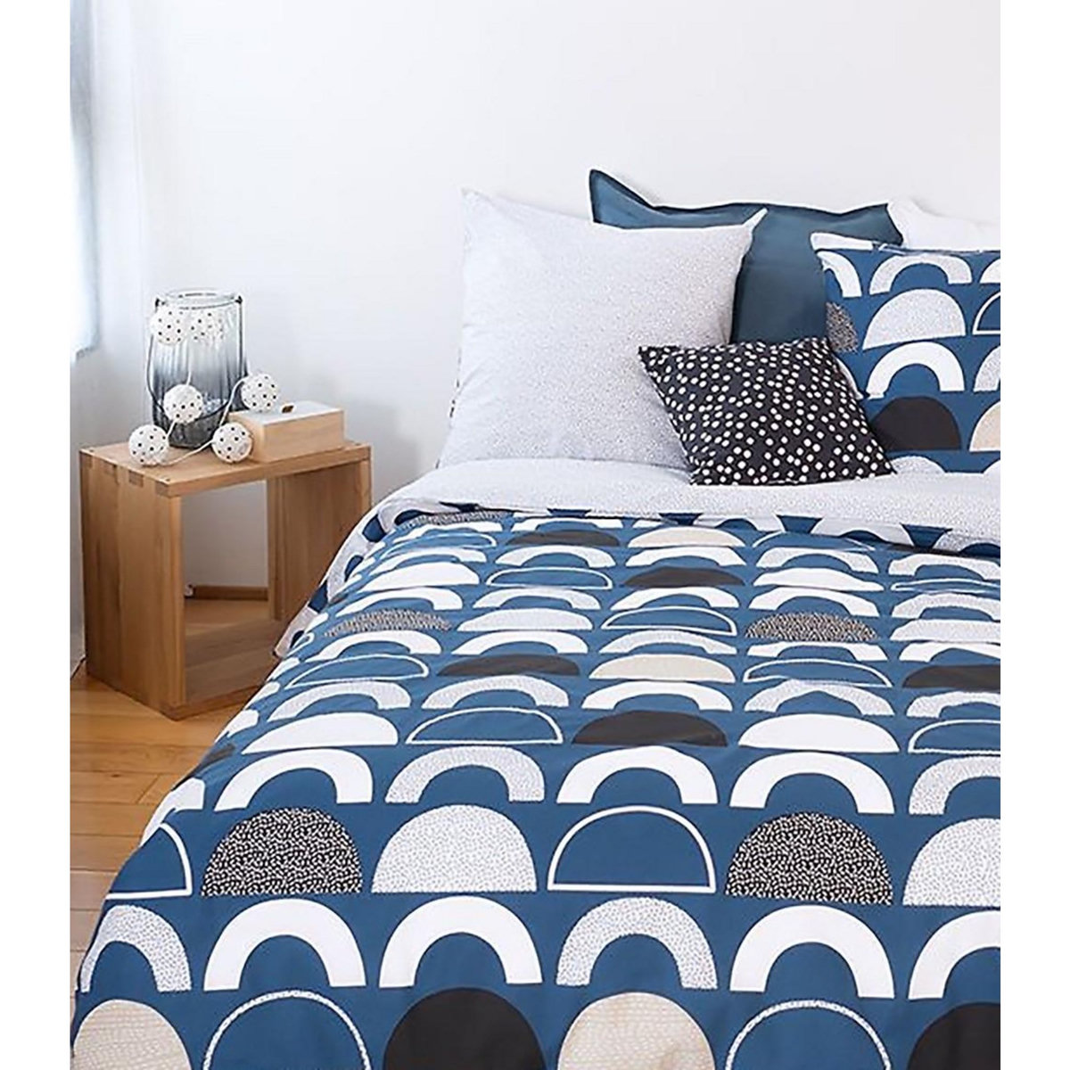 Home collection Parure housse de couette 100% coton 57fils berlioz