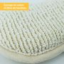 Voir la diapositive 3 : VIVEZEN Éponge exfoliante et nettoyante en fibre de bambou double face 16 x 10 x 3 cm