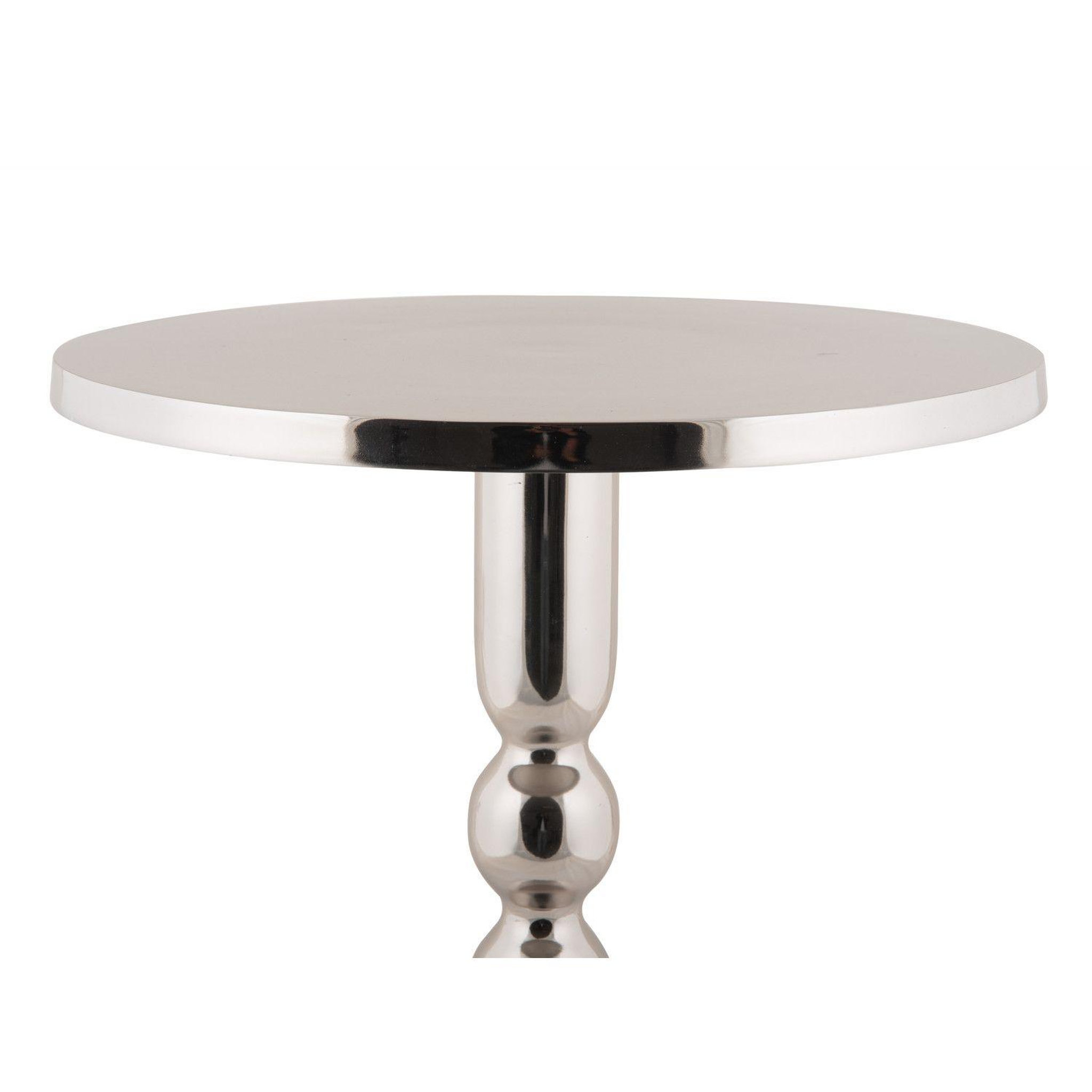 Voir la diapositive 3 : Leitmotiv Table d'appoint en aluminium chromé orion - argent