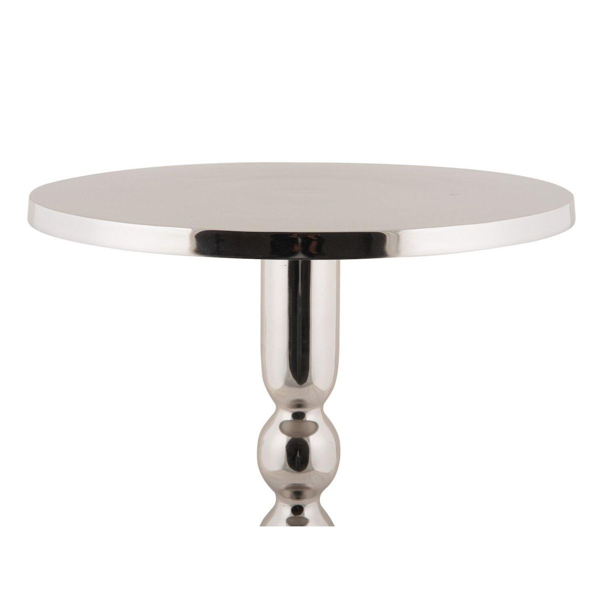 Leitmotiv Table d'appoint en aluminium chromé ORION - Argent
