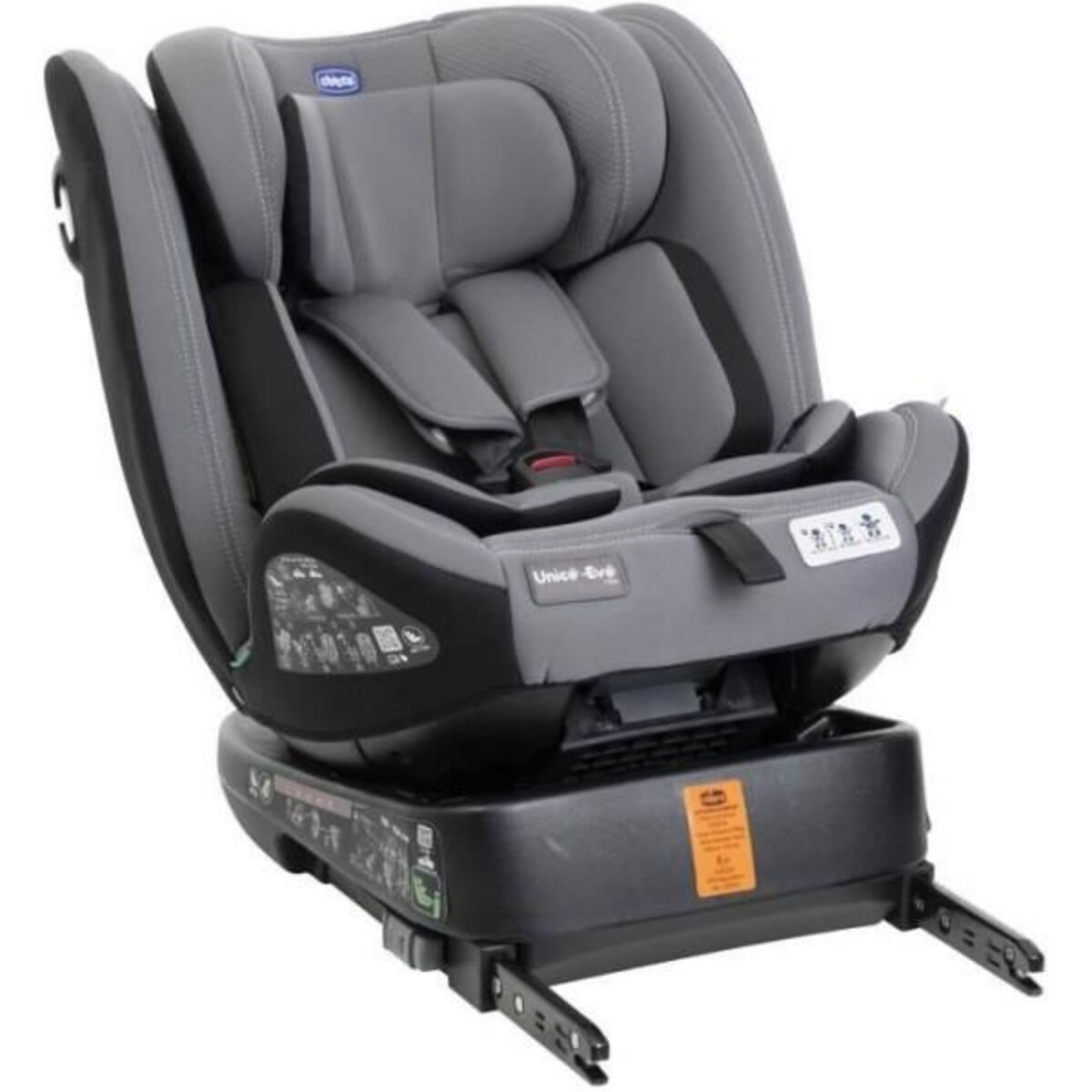 CHICCO Siege Auto Siege-auto - CHICCO - UNICO EVO - Groupe 0/1/2/3 - I-Size - Inclinable - Réducteur - Grey Black