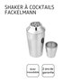 Voir la diapositive 4 : Fackelmann Shaker à cocktails en inox 400 ml Fackelmann Bar Concept