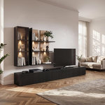 Paris Prix Ensemble Meuble TV Design  Soul  300cm Noir