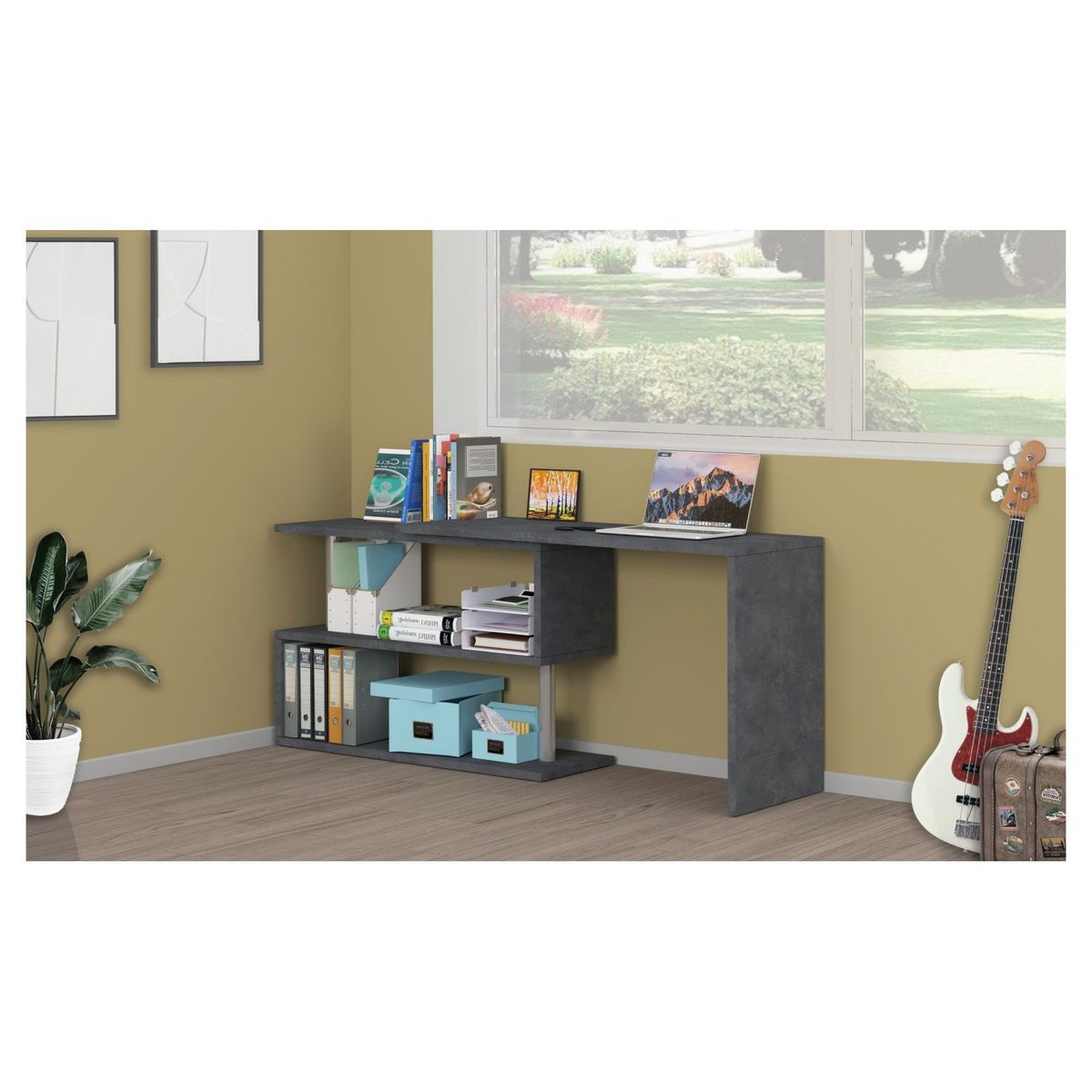 Bureau modulable droit ou d'angle 120/177cm ALTO