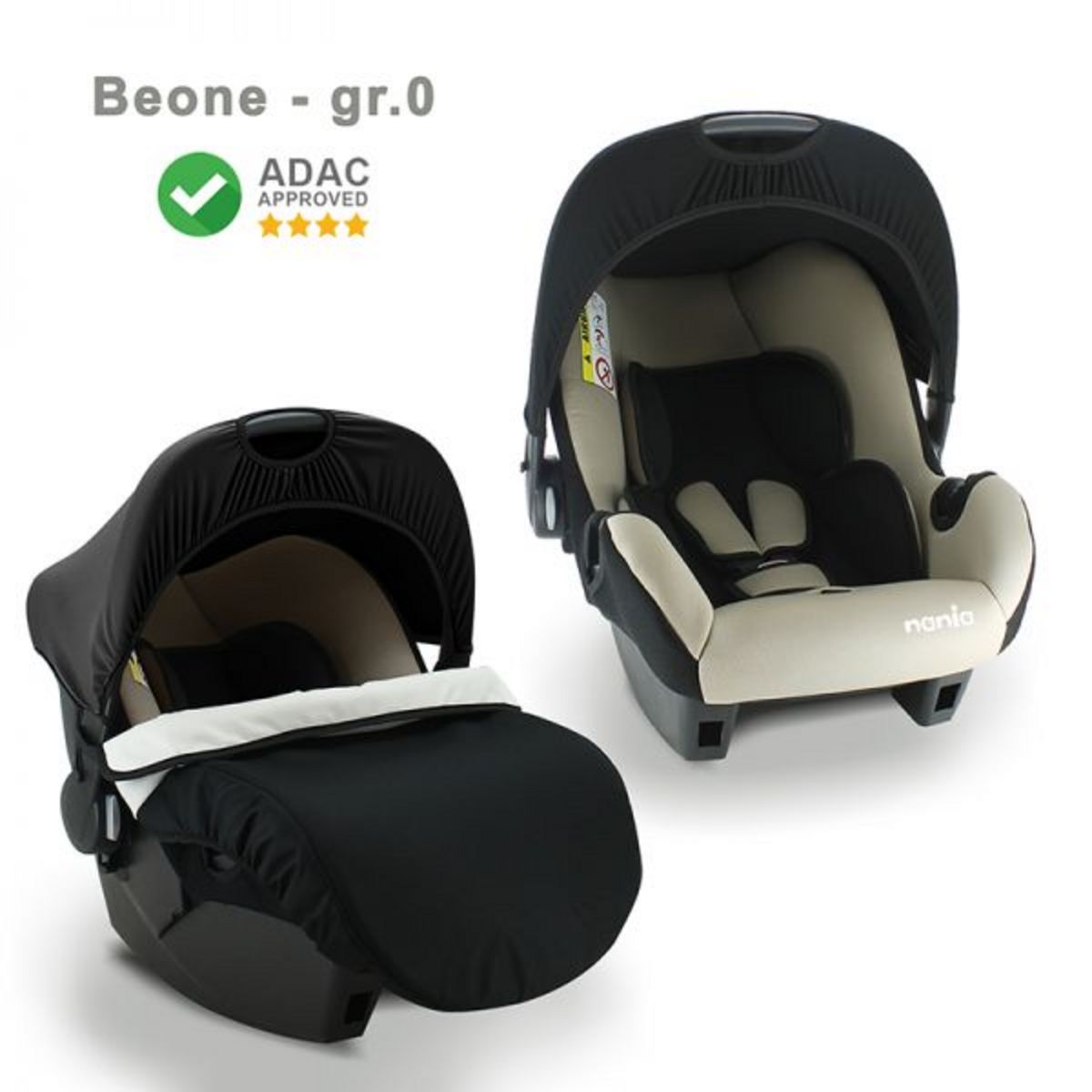 NANIA Poussette trio Texas 3 en 1 pliage rapide