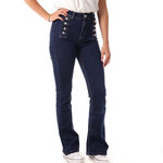 MONDAY PREMIUM Jean Bleu Femme Monday Premium Jean Bouton. Coloris disponibles : Bleu