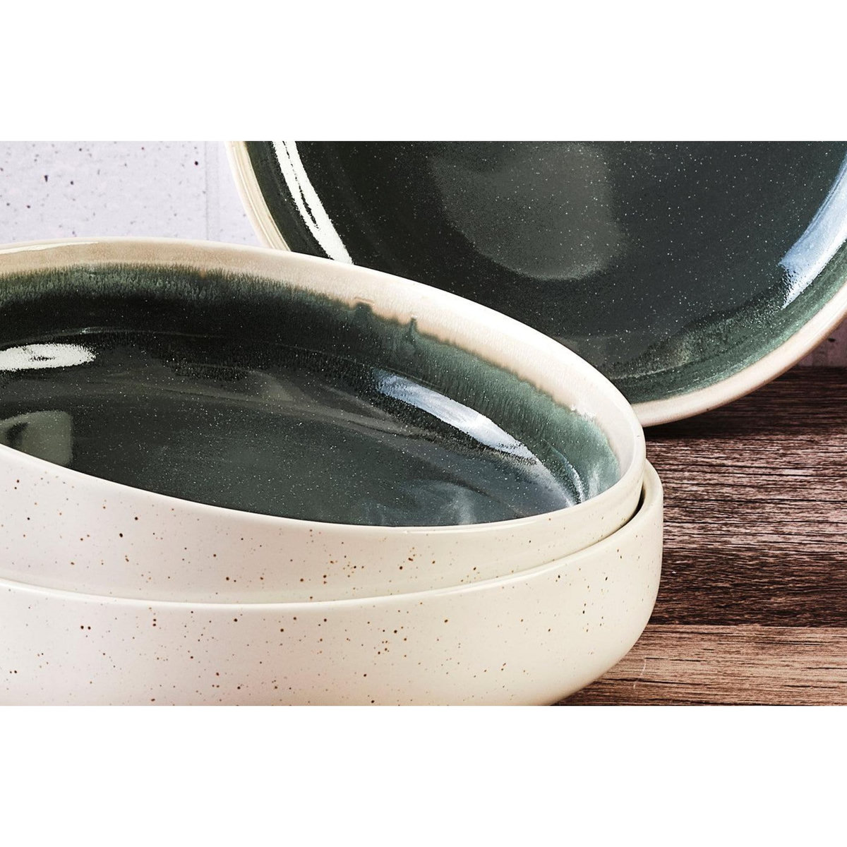 BJORN Bol OXYGEN Ø22cm - 6 pièces - Vert de gris