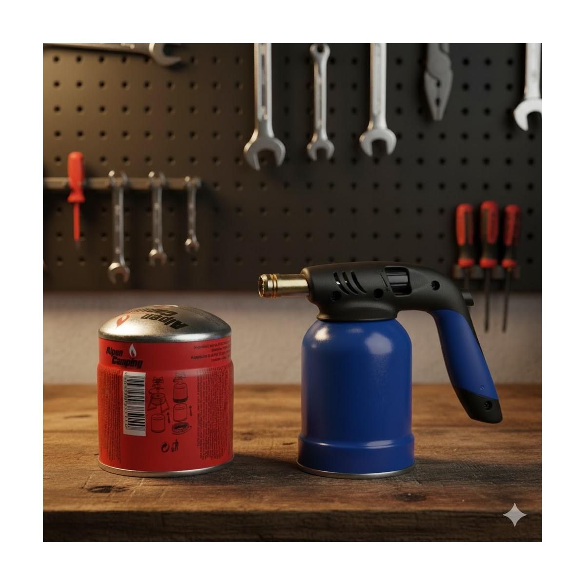 ALPENTECH Pack de 12 Cartouches de gaz 190g Perçable Butane Propane Sécurité stop-gaz ALPENTECH