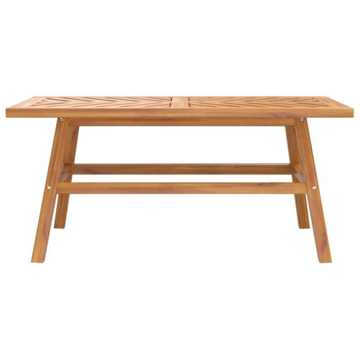 VIDAXL Table basse 100x50x45 cm bois massif d acacia