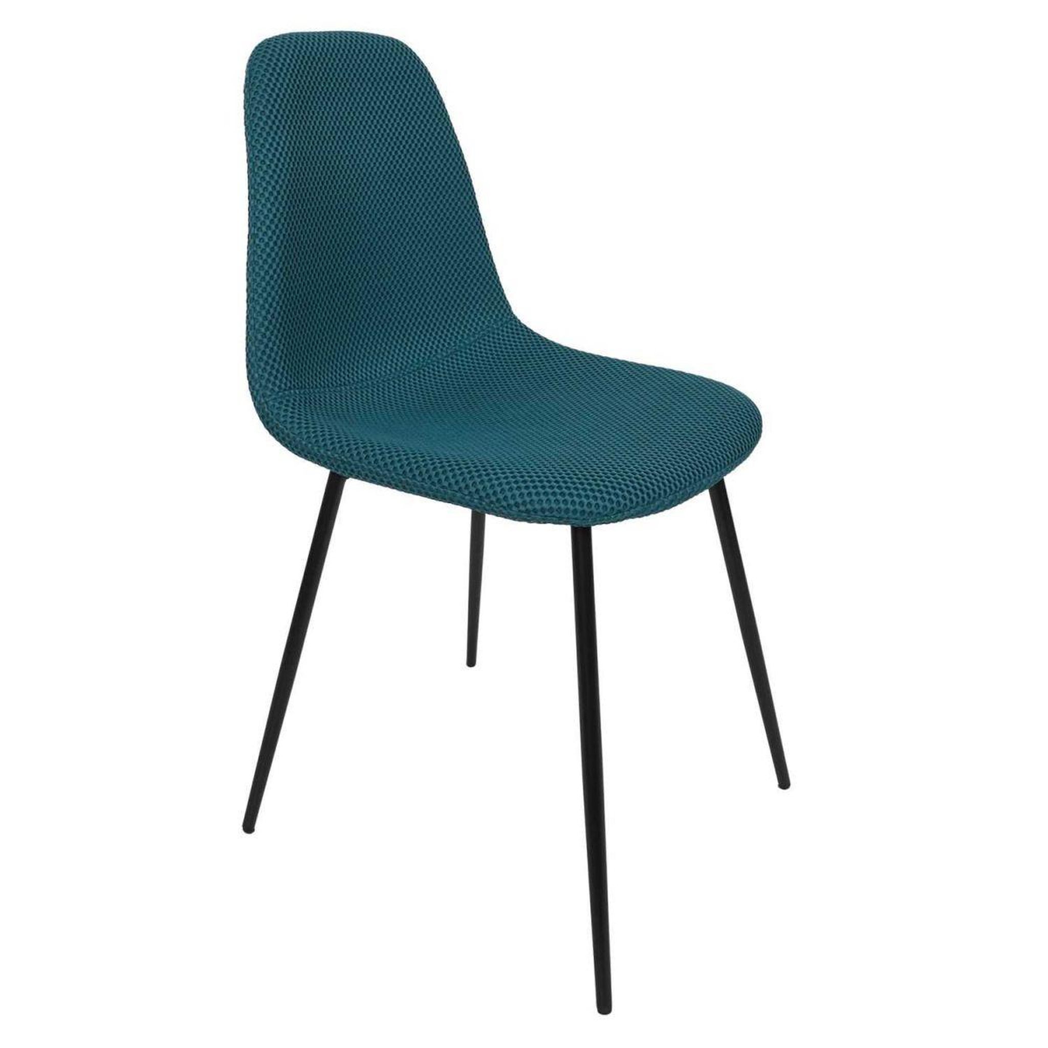 Voir la diapositive 2 : The Home Deco Factory Lot de 4 chaises  atome  86cm bleu