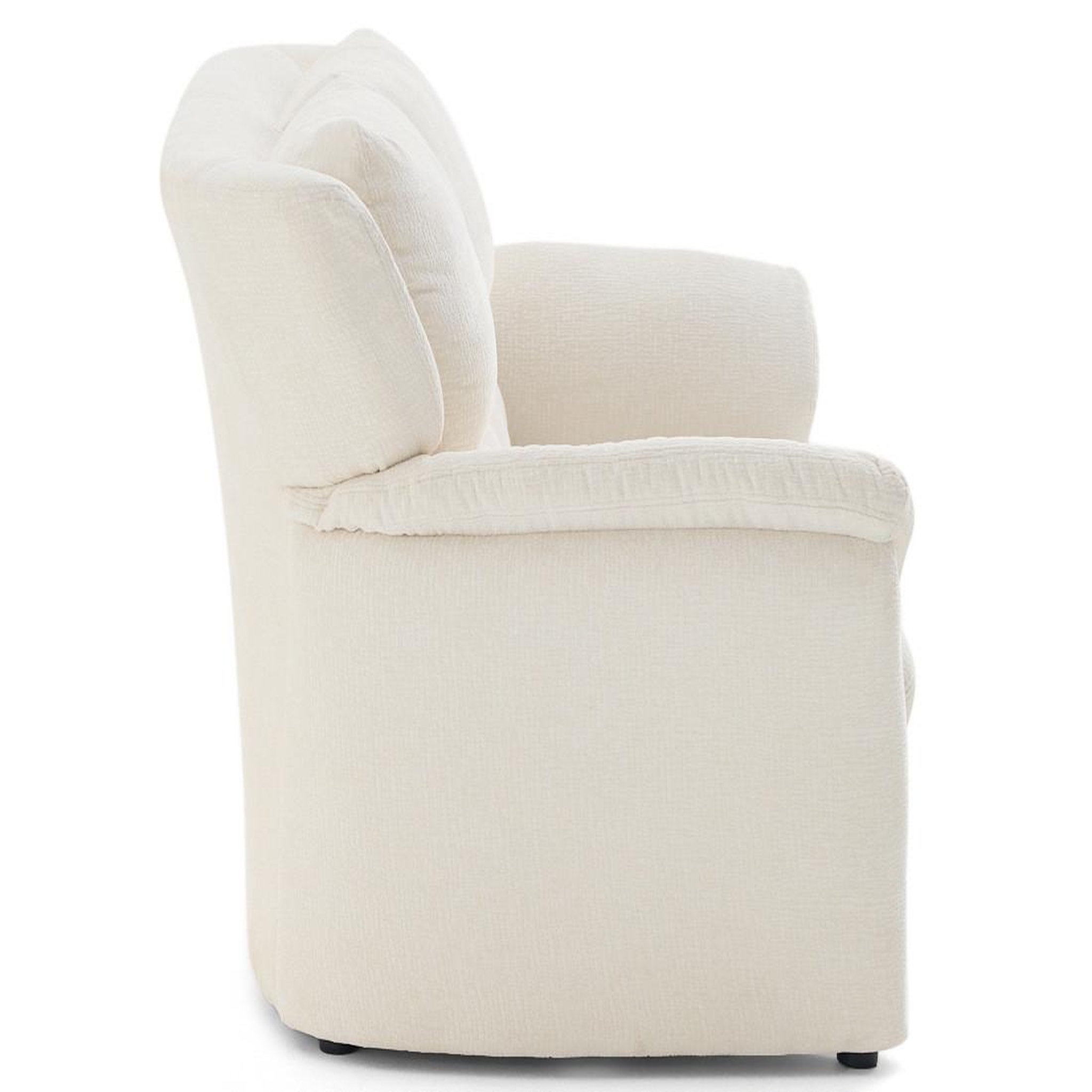 Voir la diapositive 5 : LISA DESIGN Bastille - canapé droit 2 places en tissu velours relief