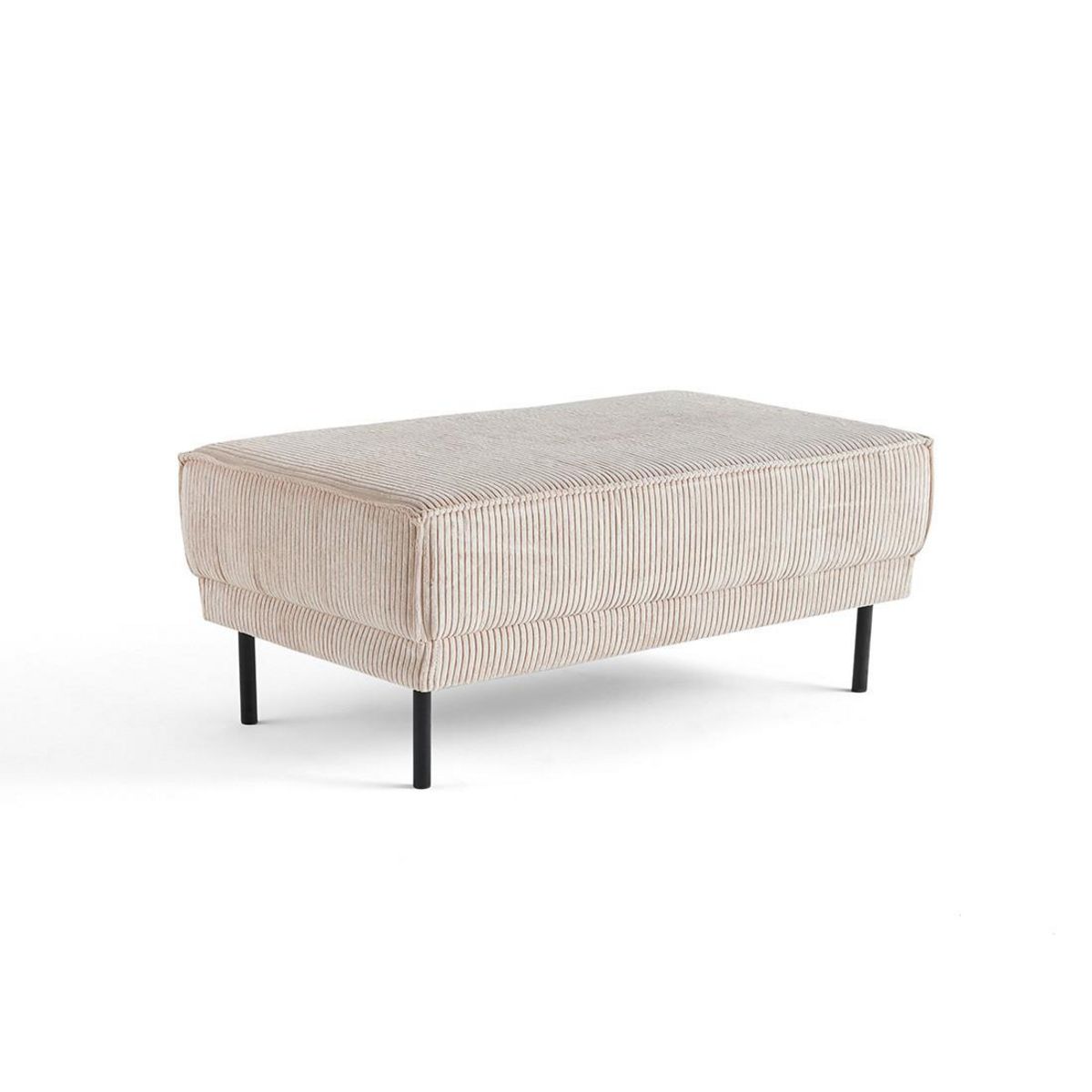 LISA DESIGN Charlie - pouf - pieds hauts - en velours côtelé