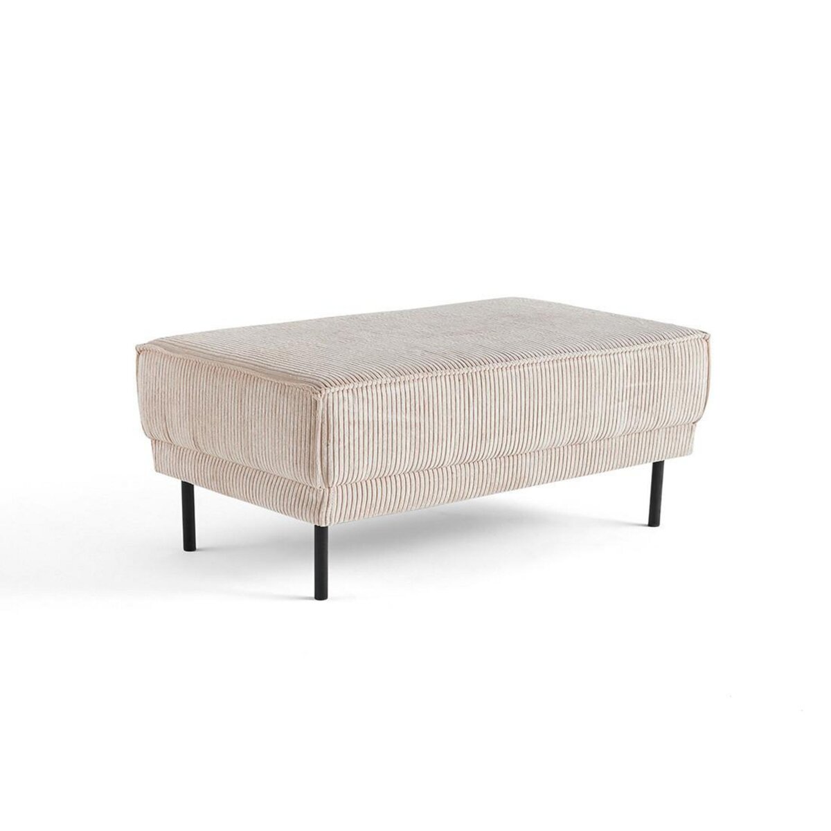 LISA DESIGN Charlie - pouf - pieds hauts - en velours côtelé