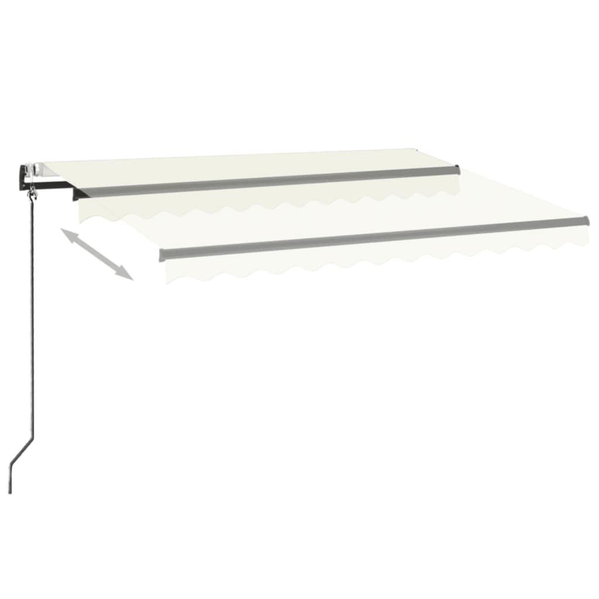Voir la diapositive 3 : VIDAXL Auvent automatique avec capteur de vent et LED 350x250 cm Creme