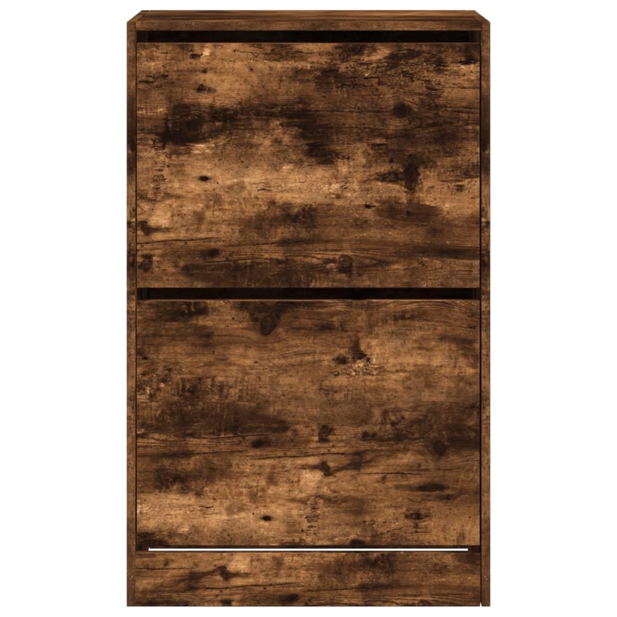 Voir la diapositive 5 : VIDAXL Armoire a chaussures chene fume 60x34x96,5 cm bois d'ingenierie