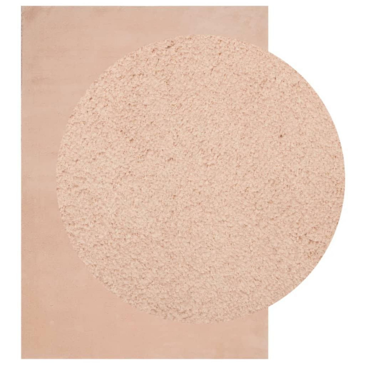 VIDAXL Tapis HUARTE a poils courts doux lavable rouge clair 160x230 cm