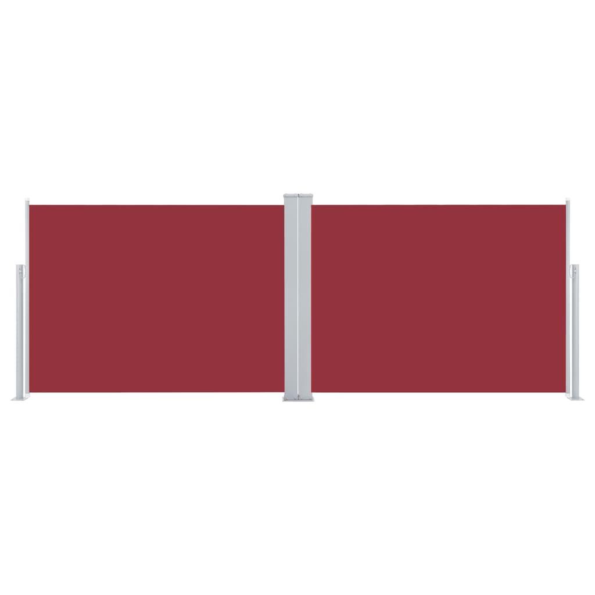 Voir la diapositive 4 : VIDAXL Auvent lateral retractable rouge 100 x 1000 cm