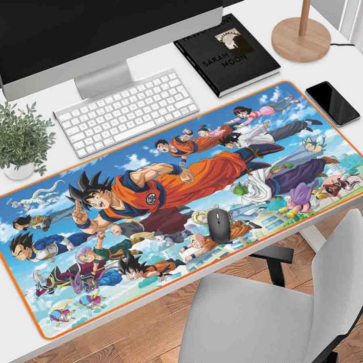 Subsonic Dragon Ball Super - Tapis de souris antidérapant XXL 90 mm x 40 mm - Licence officielle