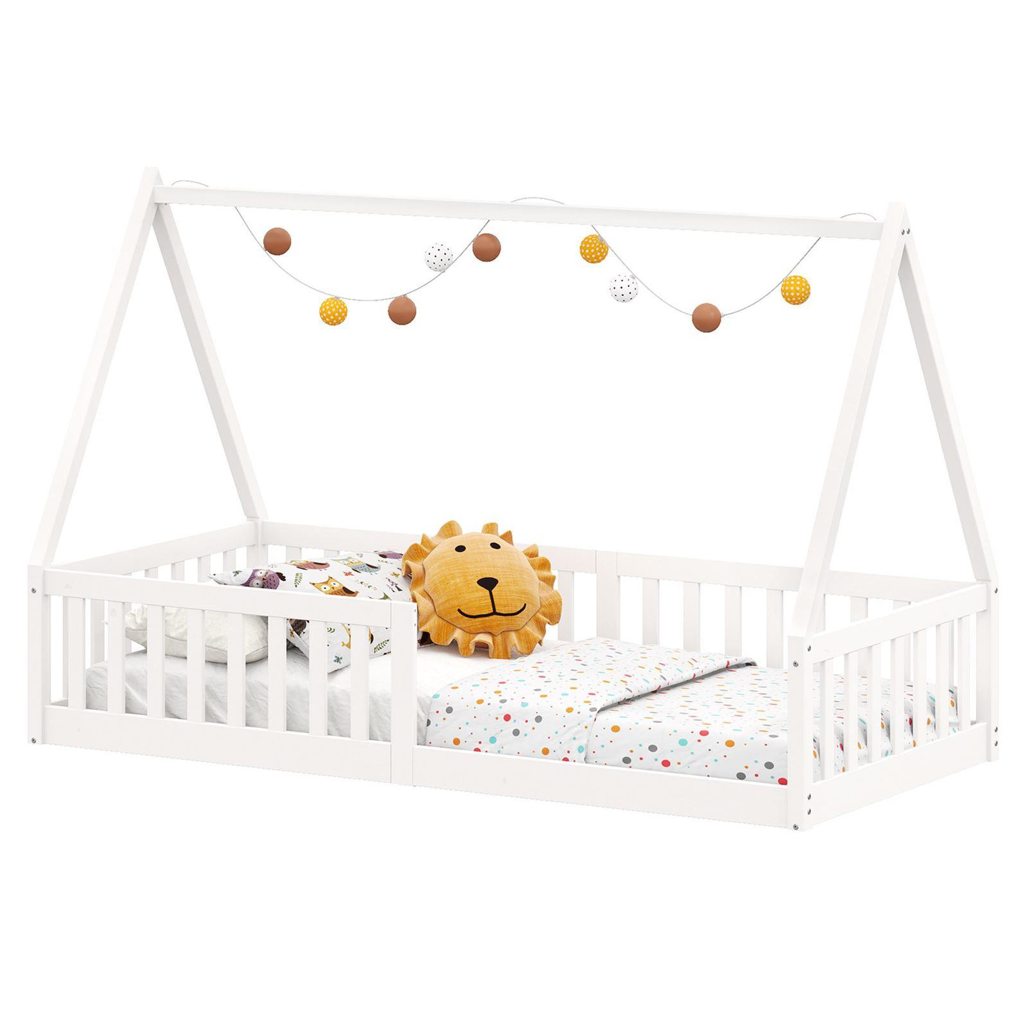 Voir la diapositive 1 : IDIMEX Lit cabane nicolas 90 x 190 cm, en pin massif