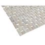 Voir la diapositive 2 : Wenko Tapis de salle de bain design Bamboo - L. 50 x l. 80 cm - Blanc