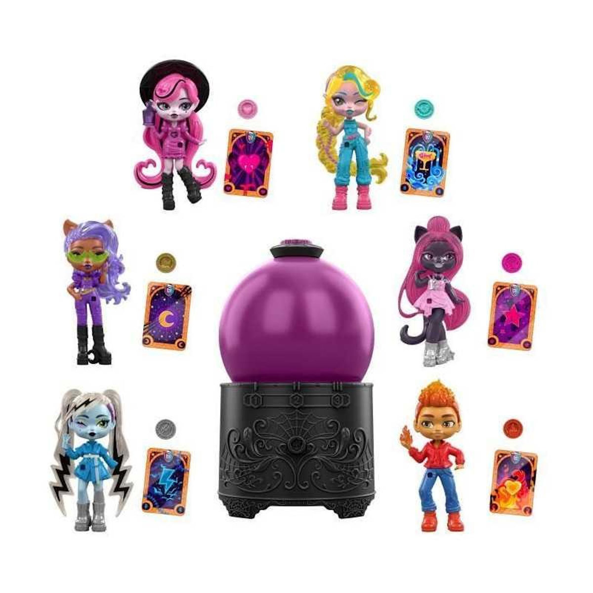 MONSTER HIGH Monster High - Potions - Assortiment Boule de Cristal, avec mini-poupées - Monster High - JCX99