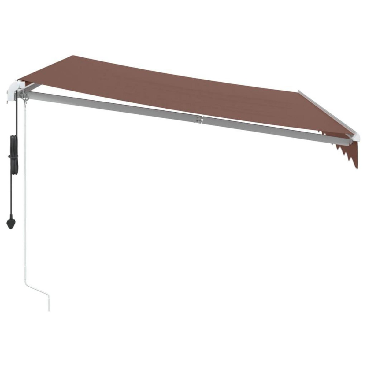 VIDAXL Auvent retractable automatique avec LED marron 300x250 cm