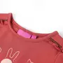VIDAXL T-shirt pour enfants a manches longues rose brule 128