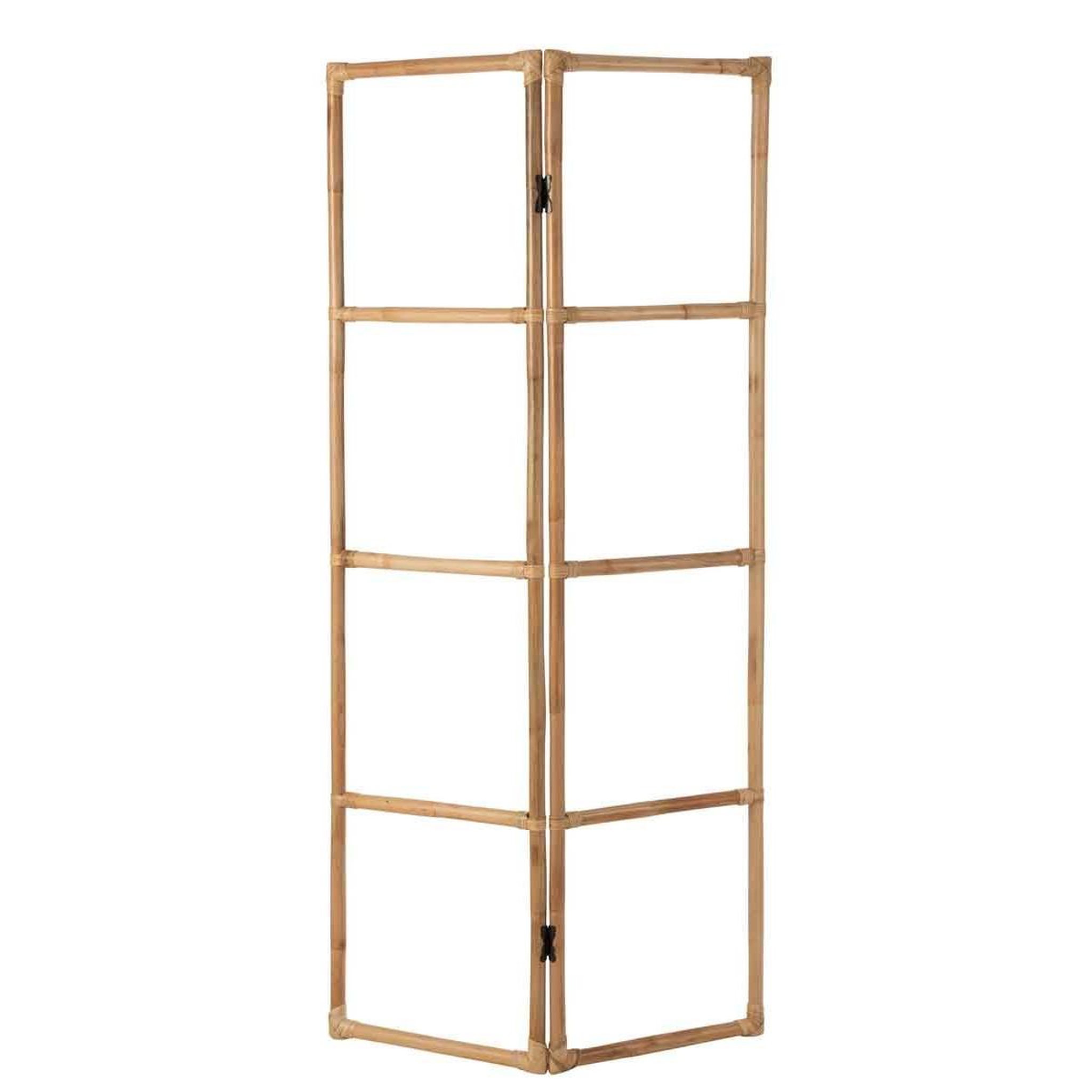 Voir la diapositive 3 : J-LINE Portant à vêtements en rotin  ellen  175cm naturel