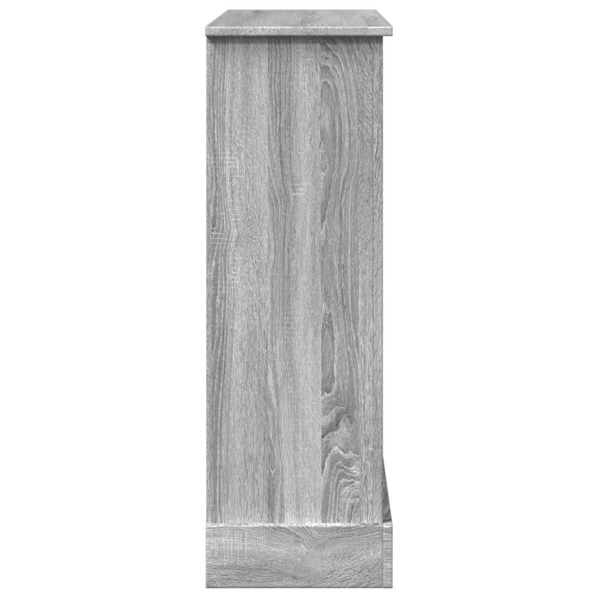 Voir la diapositive 5 : VIDAXL Cadre de cheminee sonoma gris 90x30x90 cm bois d'ingenierie