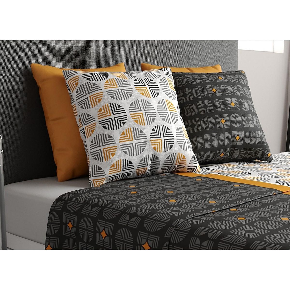 ATELIER DU COTON Parure de draps 100% coton 57fils arturo