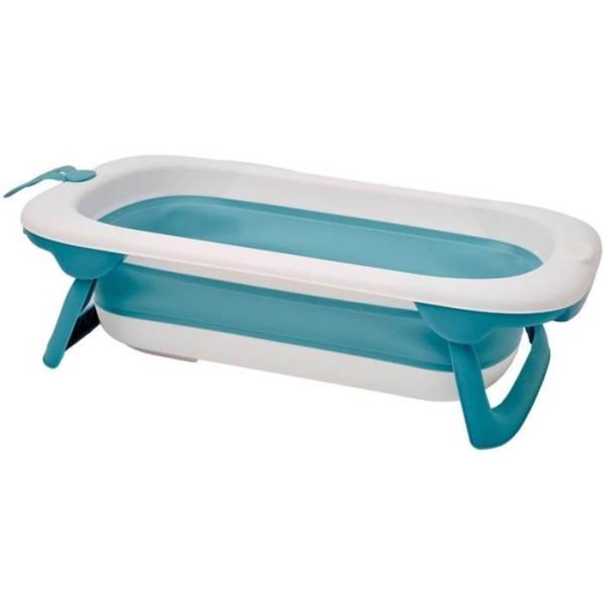 THERMOBABY Baignoire pliable - THERMOBABY - BALNÉA - Compact - Bouchon de vidange - Jusqu'a 18 mois - Bleu