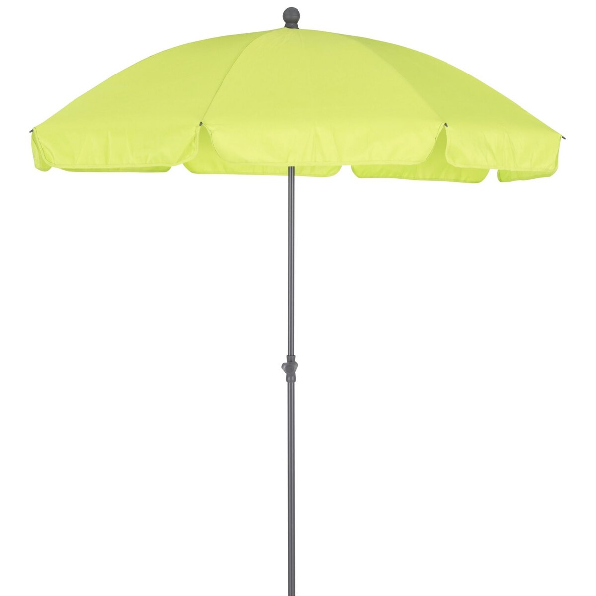 FAVEX Parasol droit diam 2.5m vert  ELENA 2