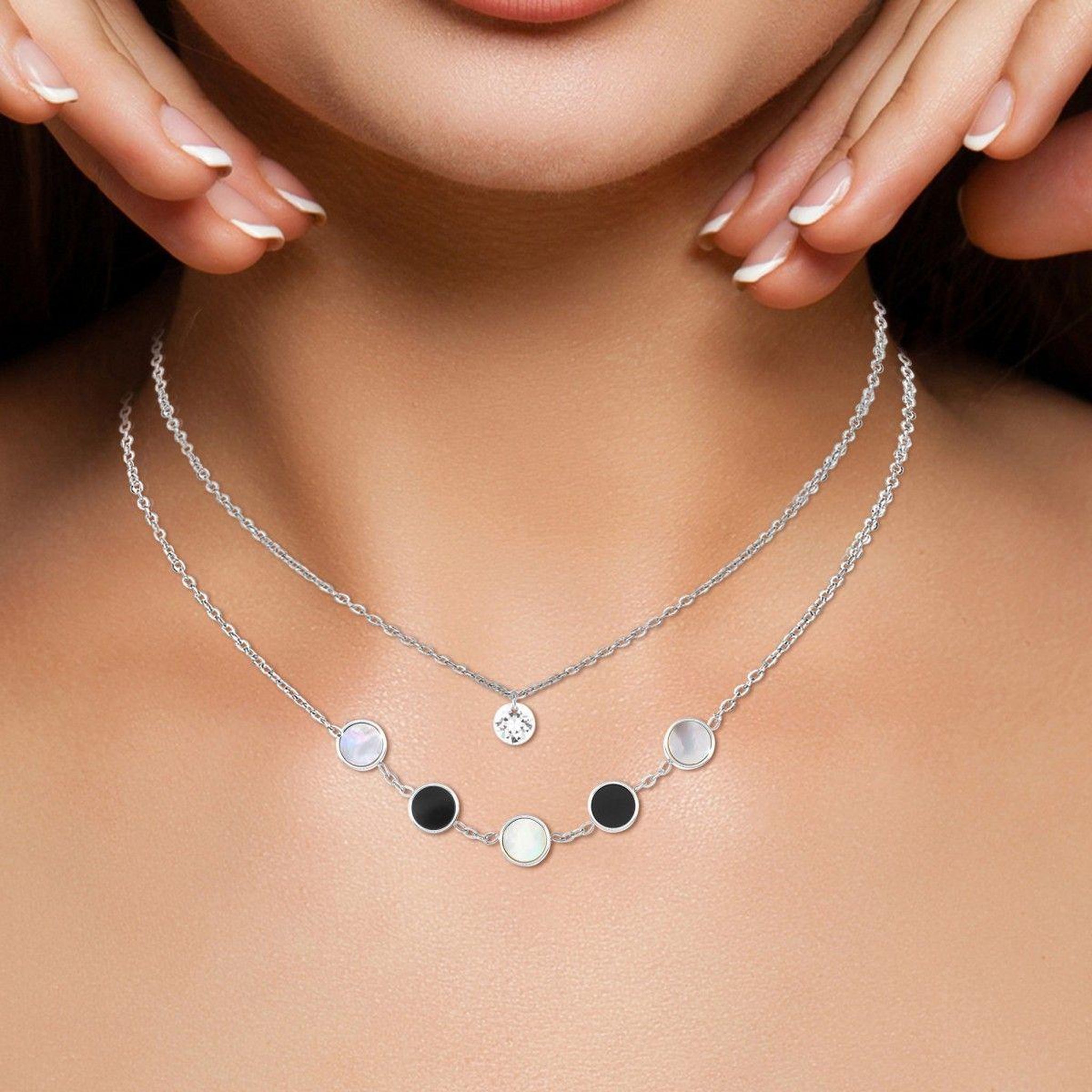 Voir la diapositive 2 : SC BOHEME Lot de 2 colliers en nacre par SC Bohème