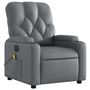 Voir la diapositive 4 : VIDAXL Fauteuil de massage inclinable electrique gris similicuir
