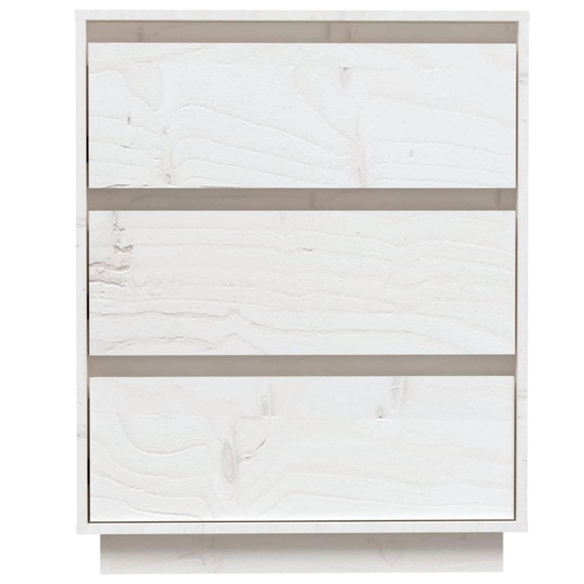 VIDAXL Buffet Blanc 60x34x75 cm Bois massif de pin
