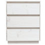Voir la diapositive 5 : VIDAXL Buffet Blanc 60x34x75 cm Bois massif de pin